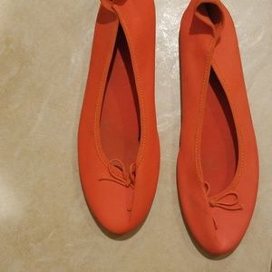 Orange flats